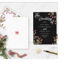 Aquarell Botanische Hochzeitseinladung