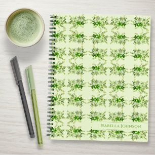 Aquarell Botanischer Namen Notizbuch