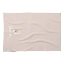 Aquarell botanisches beiges Anfangsmonogramm