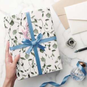 Aquarell Botanisches Muster Hochzeit Geschenkpapier