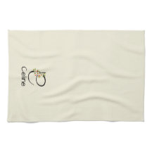 Aquarell botanisches schwarzes Initialmonogramm