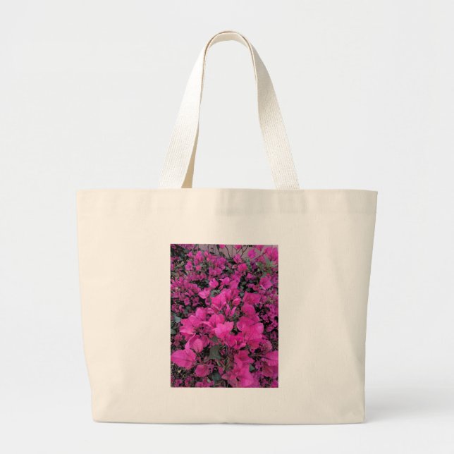 Aquarell-Bougainvillea Jumbo Stoffbeutel (Vorne)