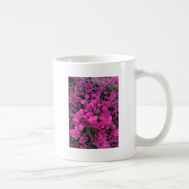 Aquarell-Bougainvillea Kaffeetasse (Rechts)