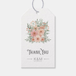 Aquarell Bouquet Vielen Dank, dass Sie die ID654 e Geschenkanhänger