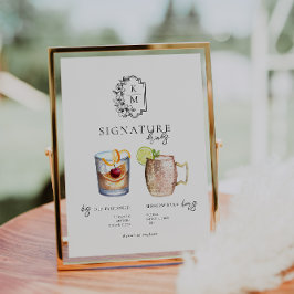 Aquarell | Bräunungsgetränk Poster