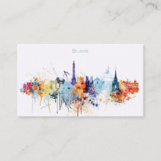 Aquarell Brüssel Visitenkarte