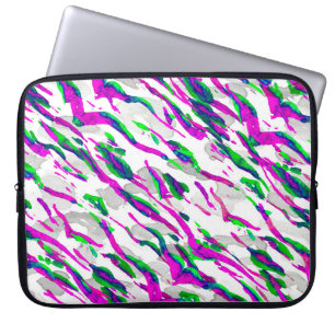 Aquarell Camouflage Design. Abstrakt Safari Tile Laptopschutzhülle