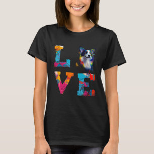 Aquarell Cardigan Welsh Corgi Hundegesicht Bunt T-Shirt