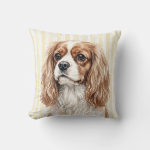 Aquarell Cavalier King Charles Spaniel Wurfkissen Kissen