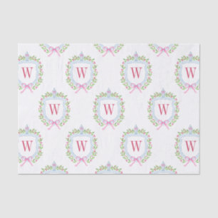 Aquarell Chinoiserie Ginger Jars Monogram Wappen Seidenpapier