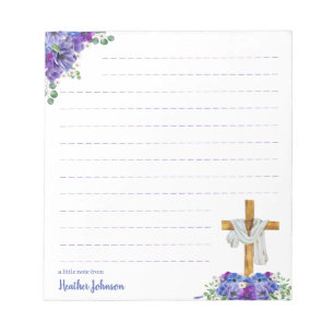 Aquarell-Christ-Osterkreuz individuell Notizblock