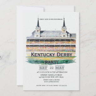 Aquarell Churchill Downs Twin Spires Kentucky De Einladung