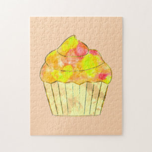 Aquarell-Cupcake-Malerei
