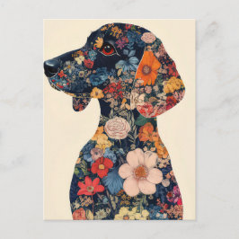Aquarell-Dachshund-Postkarte Postkarte