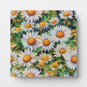 Aquarell Daisy Blume Garten Fotoplatte