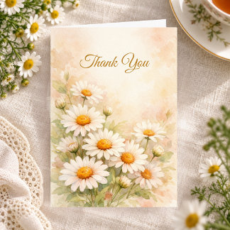Aquarell-Daisy-Christen-Personalized Dankeskarte