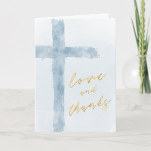 Aquarell Dankeskarten zum Heiligen Kreuz Karte