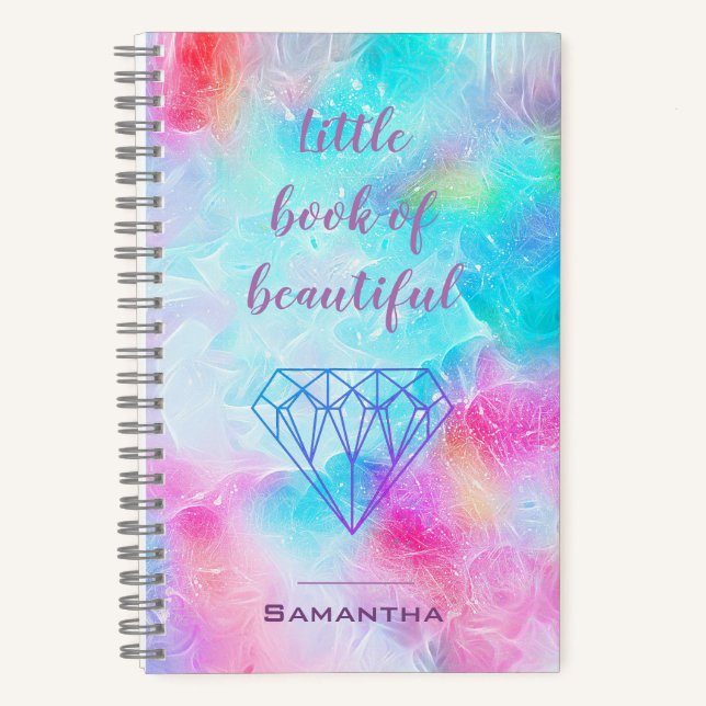 Aquarell Diamant Buch Schöne Positivität (Vorderseite)