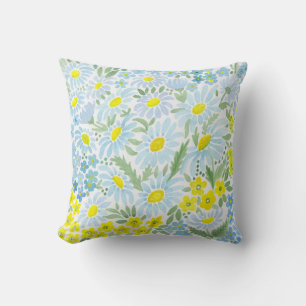 Aquarell Die Blume des Feldes . Chamomile Kissen