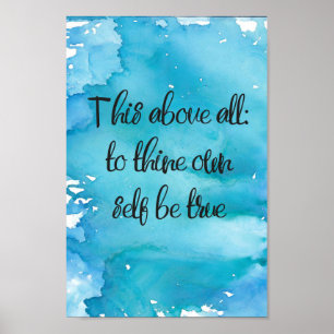 Aquarell, dieses vor allem zu Thine besitzen Poster