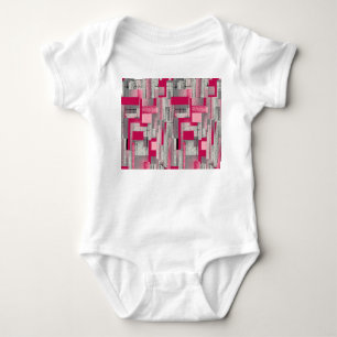 Aquarell-Digital-Patchwork: nahtloses Muster Baby Strampler
