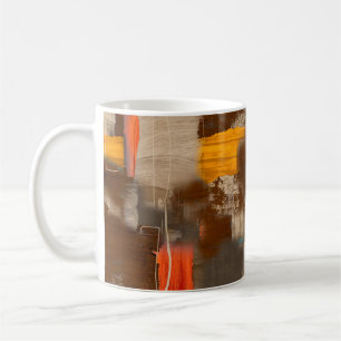 Aquarell-digitales Hintergrundmuster auf Hintergru Kaffeetasse