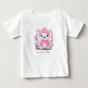 Aquarell Dusche Pink Blume Baby T - Shirt