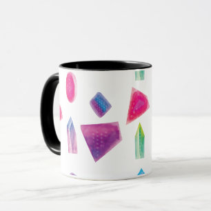 Aquarell-Edelsteine Farbige Galaxie-Farben Tasse