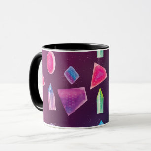 Aquarell-Edelsteine Farbige Galaxie-Farben Tasse