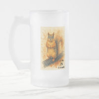 Aquarell-Eichhörnchen-Tasse – Süßes Waldtier-Gesch