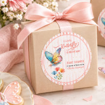 Aquarell Ein kleiner Schmetterling ist auf dem Weg