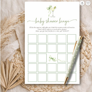 Aquarell Ein winzig kleines Baby-Schw shower-Bingo