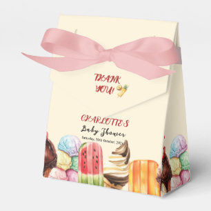 Aquarell-Eiscreme-Süße-Baby-Party Geschenkschachtel