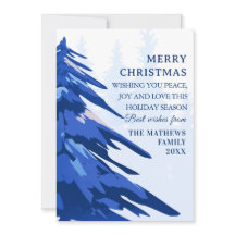 AQUARELL ELEGANTE BOTANISCHE WEIHNACHTSKARTE