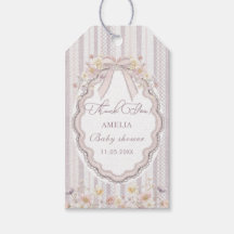 Aquarell Elegante Pastell-Wildblumen-Schleifen-Spi