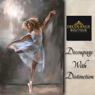Aquarell Eleganter Ballett Dekor Seidenpapier