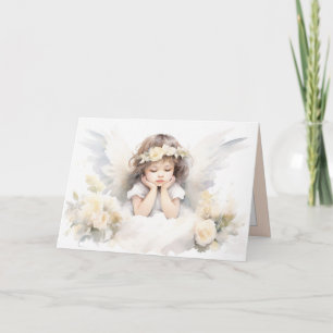 Aquarell-Engel-Mädchen  Karte