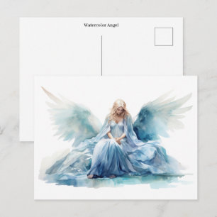 Aquarell Engel  Postkarte