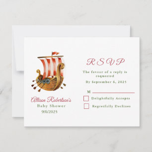 Aquarell Es ist eine Kinderwagen-Party-Kinderdusch RSVP Karte