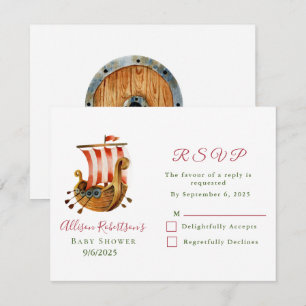 Aquarell Es ist eine Kinderwagen-Party-Kinderdusch RSVP Karte