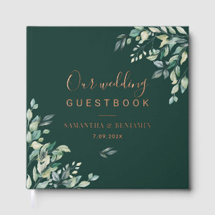 Aquarell-Eukalyptus-Botanische-Hochzeit Gästebuch