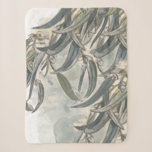 Aquarell Eukalyptusblätter Grünpflanzen Sherpadecke