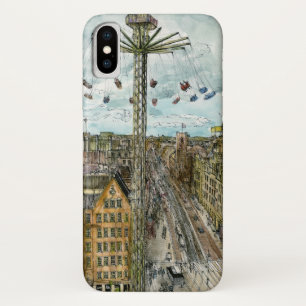 Aquarell-europäische Schwingen-Fahrt der iPhone X Hülle