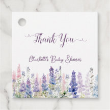 Aquarell Farbige Lupinenblumen Baby Shower