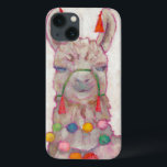 Aquarell-Festival-Lama Case-Mate iPhone Hülle<br><div class="desc">Festival-Lama-Künstler: Chariklia Zarris</div>