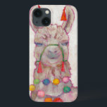 Aquarell-Festival-Lama Case-Mate iPhone Hülle<br><div class="desc">Festival-Lama-Künstler: Chariklia Zarris</div>