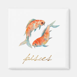 Aquarell-Fisch-Fische Magnet