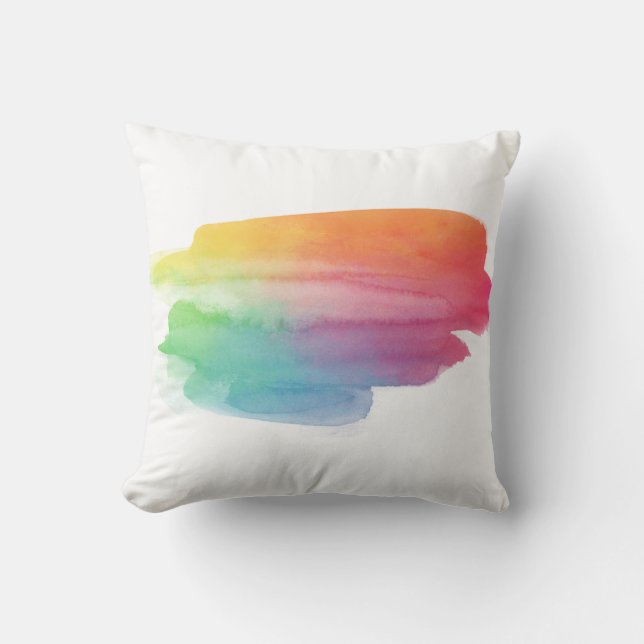 Aquarell-Fleck-Kissen Kissen (Vorderseite)