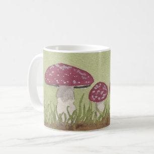 Aquarell Fly Agarius Pilze Tasse