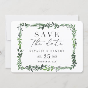 Aquarell-Fotografie zum Speichern des Termins Save The Date